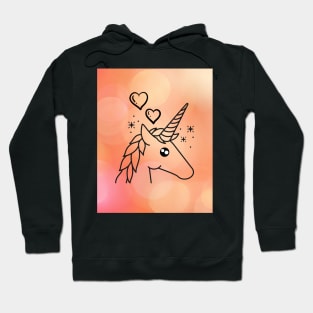 Unicorn With Pink Lights & Sparkle Hoodie